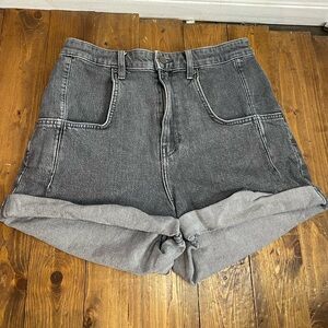 Urban outfitters BDG size 30 gray jean shorts rolled hem